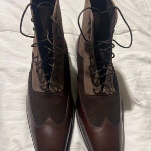Mezlan Men’s Boots Brown and Tan Three Tone